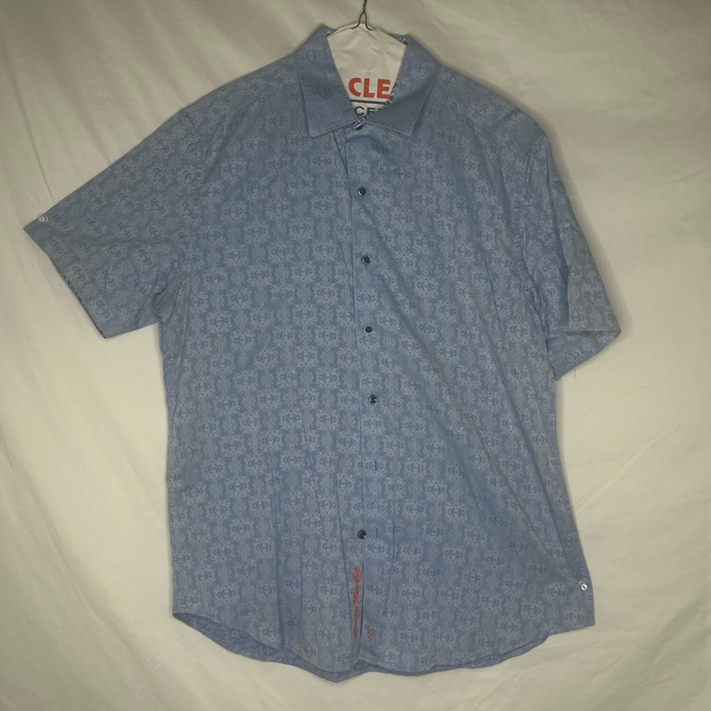 Robert Graham Blue Casual Button Down Shirt